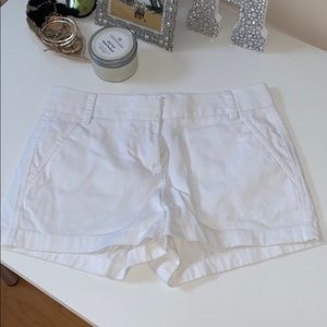 J.Crew white chino shorts